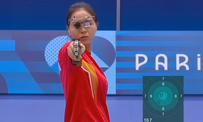 Trịnh Thu Vinh là niềm hy vọng lớn của bắn súng Việt Nam tại ASIAD 20-2026. (Ảnh: Liên đoàn bắn súng Việt Nam)