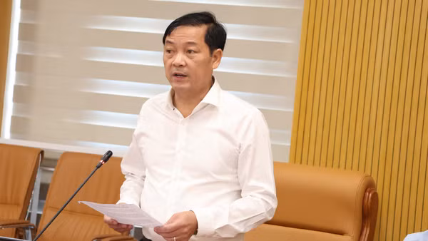 Thứ trưởng Nông nghiệp và Môi trường Lê Trọng Yên phát biểu tại hội nghị. (Ảnh: Tiến Đạt)