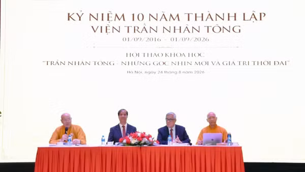 Các đại biểu điều hành hội thảo. (Ảnh: Ban Tổ chức cung cấp)