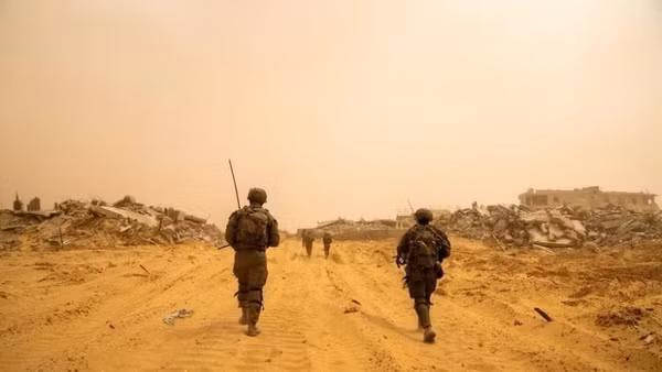 Binh sĩ Israel được triển khai tại Dải Gaza. (Ảnh: Tân Hoa xã)