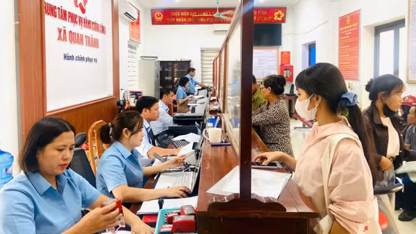 Trung tâm Phục vụ hành chính công xã Quan Thành, tỉnh Nghệ An lấy sự hài lòng của người dân làm thước đo.