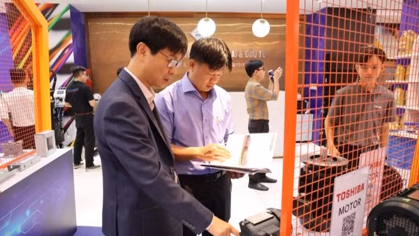 Doanh nghiệp cơ khí trưng bày sản phẩm tại Trung tâm Xúc tiến, Thương mại và Đầu tư Thành phố Hồ Chí Minh. (Ảnh: CTV)