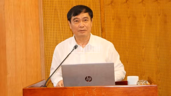 Đồng chí Phan Xuân Thủy phát biểu tại hội nghị (Ảnh: Đông Hà)