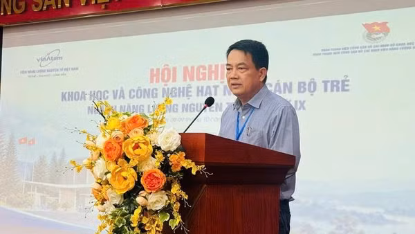 Tiến sĩ Trần Chí Thành phát biểu tại hội thảo. (Ảnh: Bộ Khoa học và Công nghệ)
