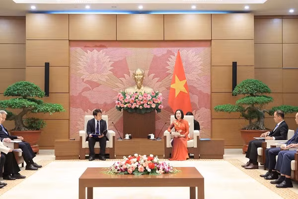 Toàn cảnh buổi tiếp. (Ảnh: CTV)