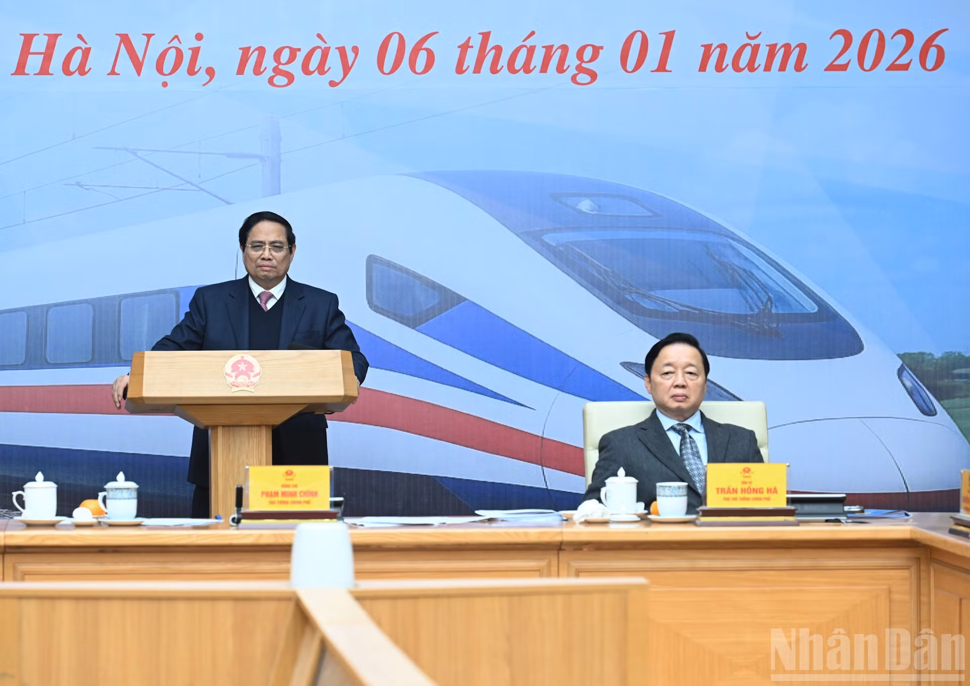 Thủ tướng Phạm Minh Chính phát biểu chỉ đạo tại phiên họp.