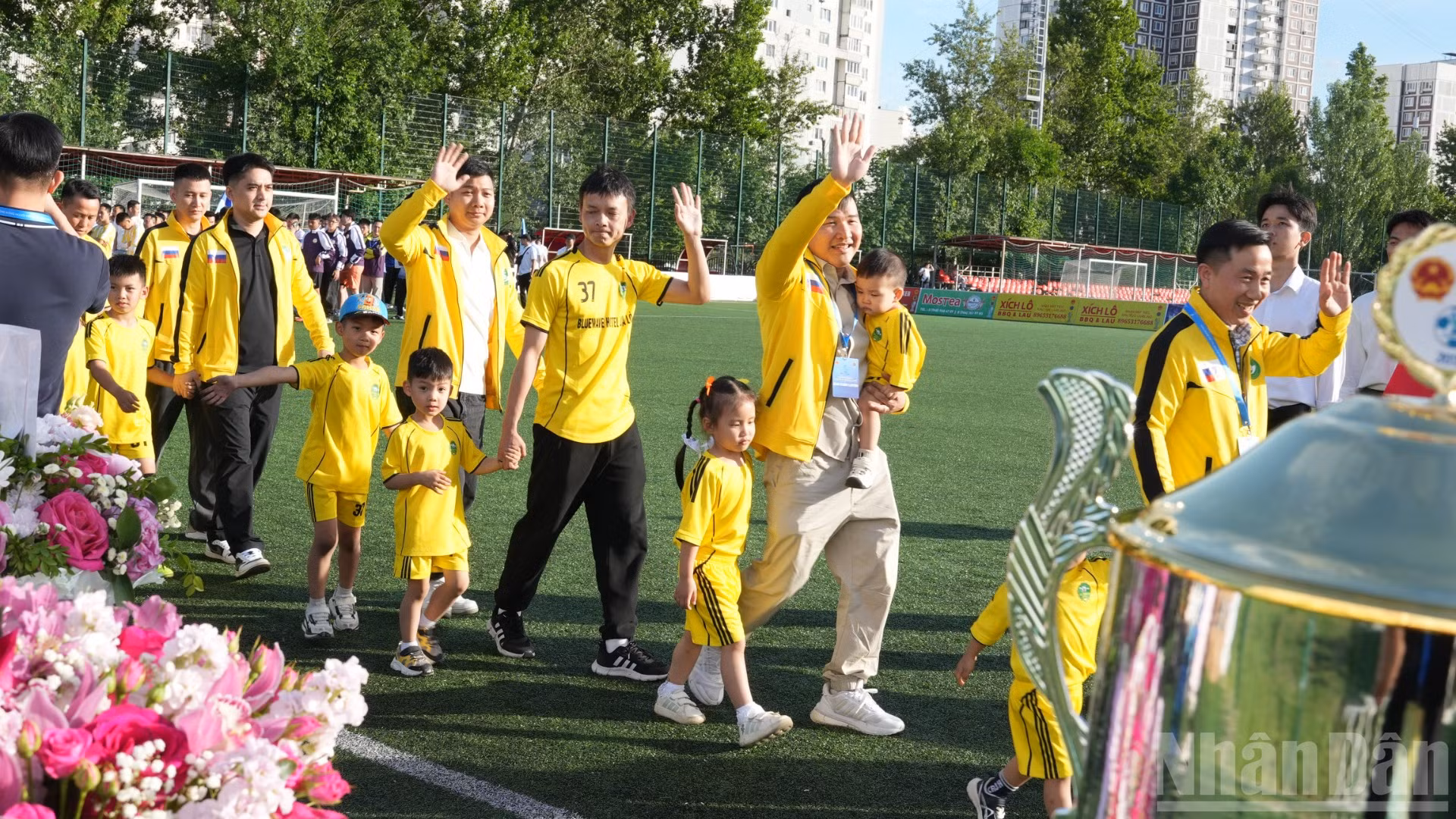 FC Sông Lam Nghệ An Moscow tham gia giải đấu. (Ảnh: THANH THỂ)