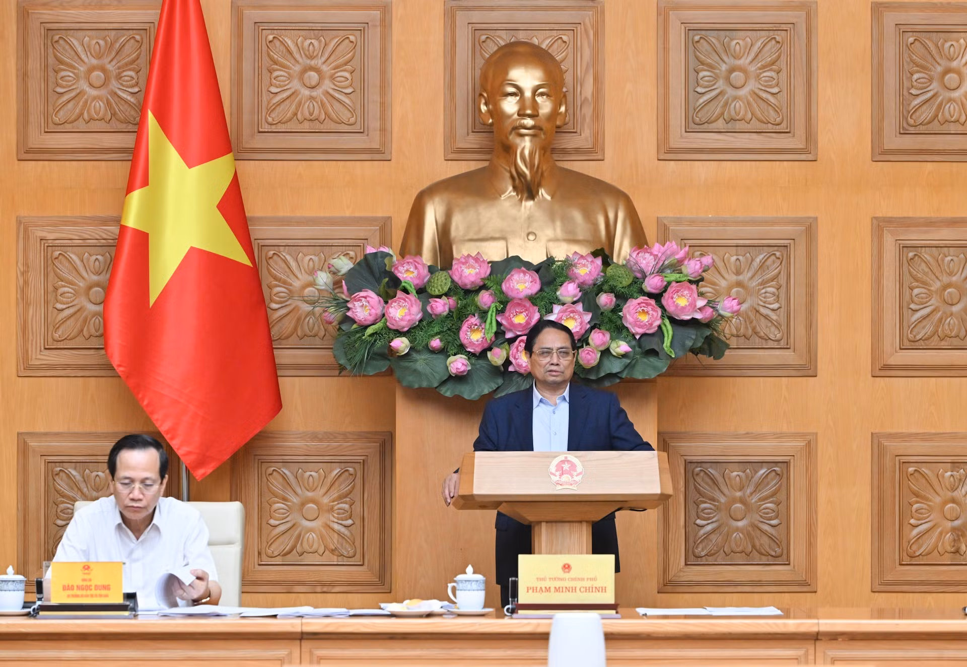 Thủ tướng Phạm Minh Chính chủ trì phiên họp thứ sáu Ban Chỉ đạo Trung ương triển khai xóa nhà tạm, nhà dột nát trên phạm vi cả nước.