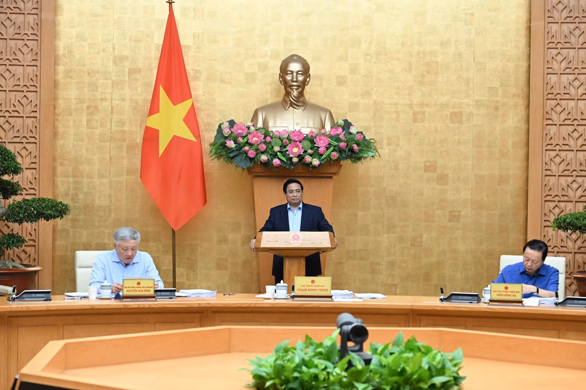 Thủ tướng Phạm Minh Chính chủ trì phiên họp Chính phủ thường kỳ tháng 8.