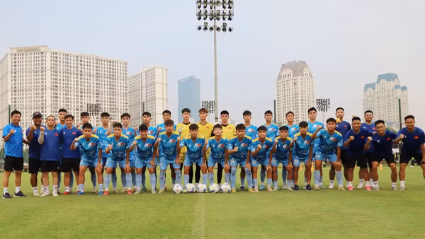 Các thành viên đội tuyển U16 Việt Nam. (Ảnh: VFF)