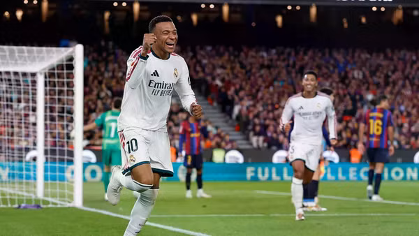 Mbappé ấn định chiến thắng 2-1 cho "đội bóng hoàng gia". (Ảnh: Real Madrid)