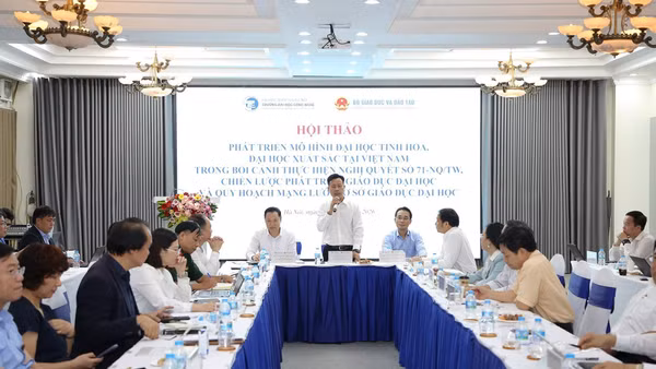 Bộ Giáo dục và Đào tạo tổ chức hội thảo về phát triển đại học tinh hoa, đại học xuất sắc ngày 10/8/2026. (Ảnh: THANH QUÝ)
