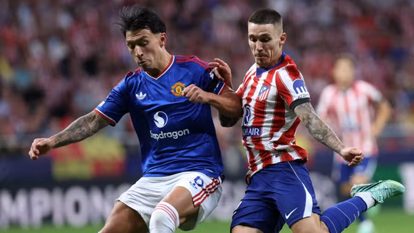 Manchester United (áo xanh) nhận thất bại trước Atletico Madrid. (Ảnh: Atletico Madrid)