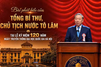 Bài phát biểu của Tổng Bí thư, Chủ tịch nước Tô Lâm tại lễ kỷ niệm 120 năm Ngày truyền thống Đại học Quốc gia Hà Nội