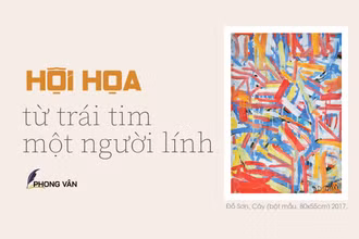 Hội họa từ trái tim một người lính