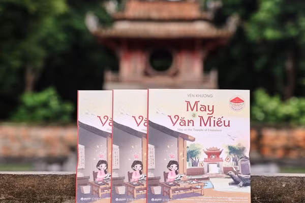 Tác phẩm "May ở Văn Miếu" của nhà văn, nhà báo Yên Khương. (Ảnh: Nhân vật cung cấp)