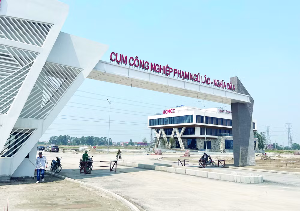 Chủ đầu tư đẩy nhanh tiến độ xây dựng hạ tầng cụm công nghiệp Phạm Ngũ Lão-Nghĩa Dân, tỉnh Hưng Yên.