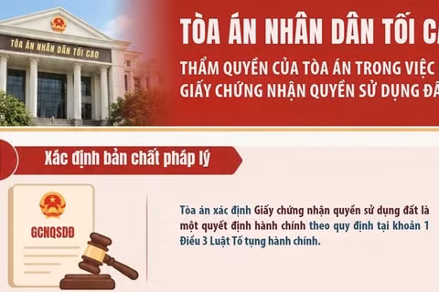 [Infographic] Thẩm quyền của Tòa án trong việc hủy Giấy chứng nhận quyền sử dụng đất
