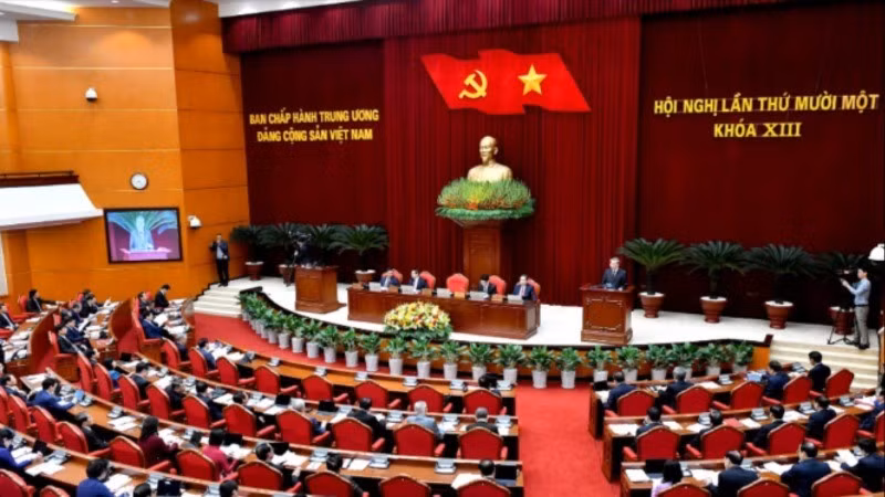 Sau Hội nghị Trung ương 11 khóa XIII, Bộ Chính trị, Ban Bí thư đã ban hành nhiều Kết luận quan trọng về tiếp tục sắp xếp, tinh gọn bộ máy của hệ thống chính trị. (Ảnh: Đăng Khoa)