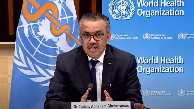Tổng Giám đốc Tổ chức Y tế thế giới (WHO) Tedros Adhanom Ghebreyesus. (Ảnh: Tân Hoa xã)