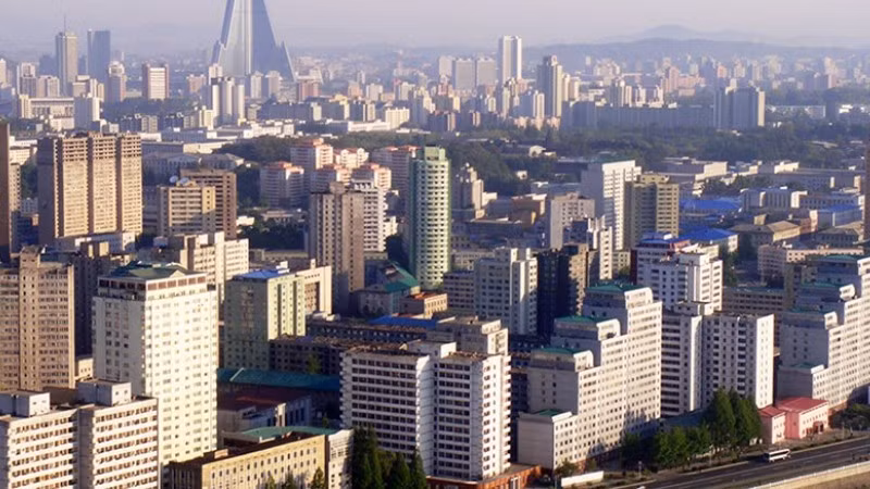 Một góc Thủ đô Bình Nhưỡng.