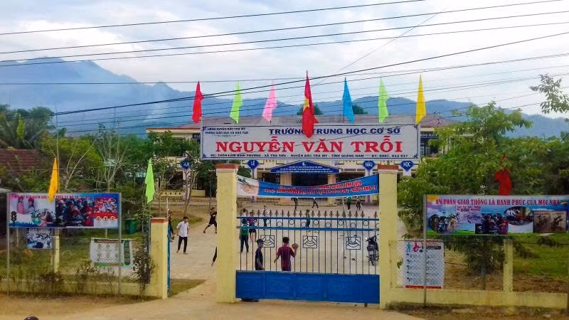 Trường trung học cơ sở Nguyễn Văn Trỗi, xã Trà My, thành phố Đà Nẵng. (Ảnh tư liệu)