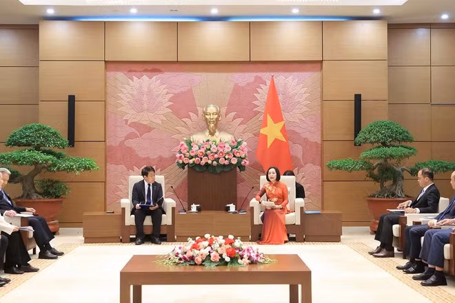 Toàn cảnh buổi tiếp. (Ảnh: CTV)