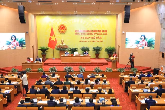 Hà Nội khai mạc kỳ họp thứ 5 Hội đồng nhân dân thành phố khóa XVII.