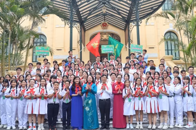 Phó Chủ tịch nước Võ Thị Ánh Xuân gặp mặt Đoàn đại biểu thiếu nhi tham gia “Hành trình Em yêu Tổ quốc Việt Nam” năm 2026.