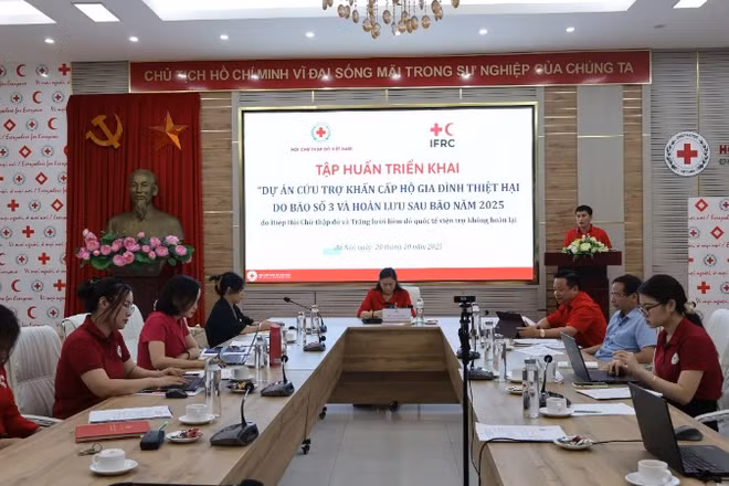 Toàn cảnh chương trình tập huấn triển khai dự án. 