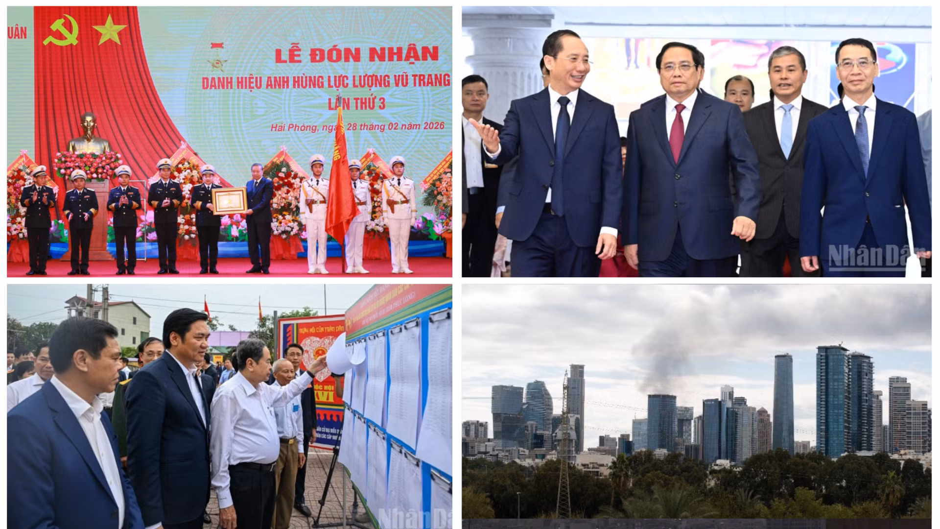 Tin nổi bật ngày 28/2: Tổng Bí thư trao danh hiệu Anh hùng Lực lượng vũ trang tặng Quân chủng Hải quân; Israel tiến hành tấn công phủ đầu Iran 