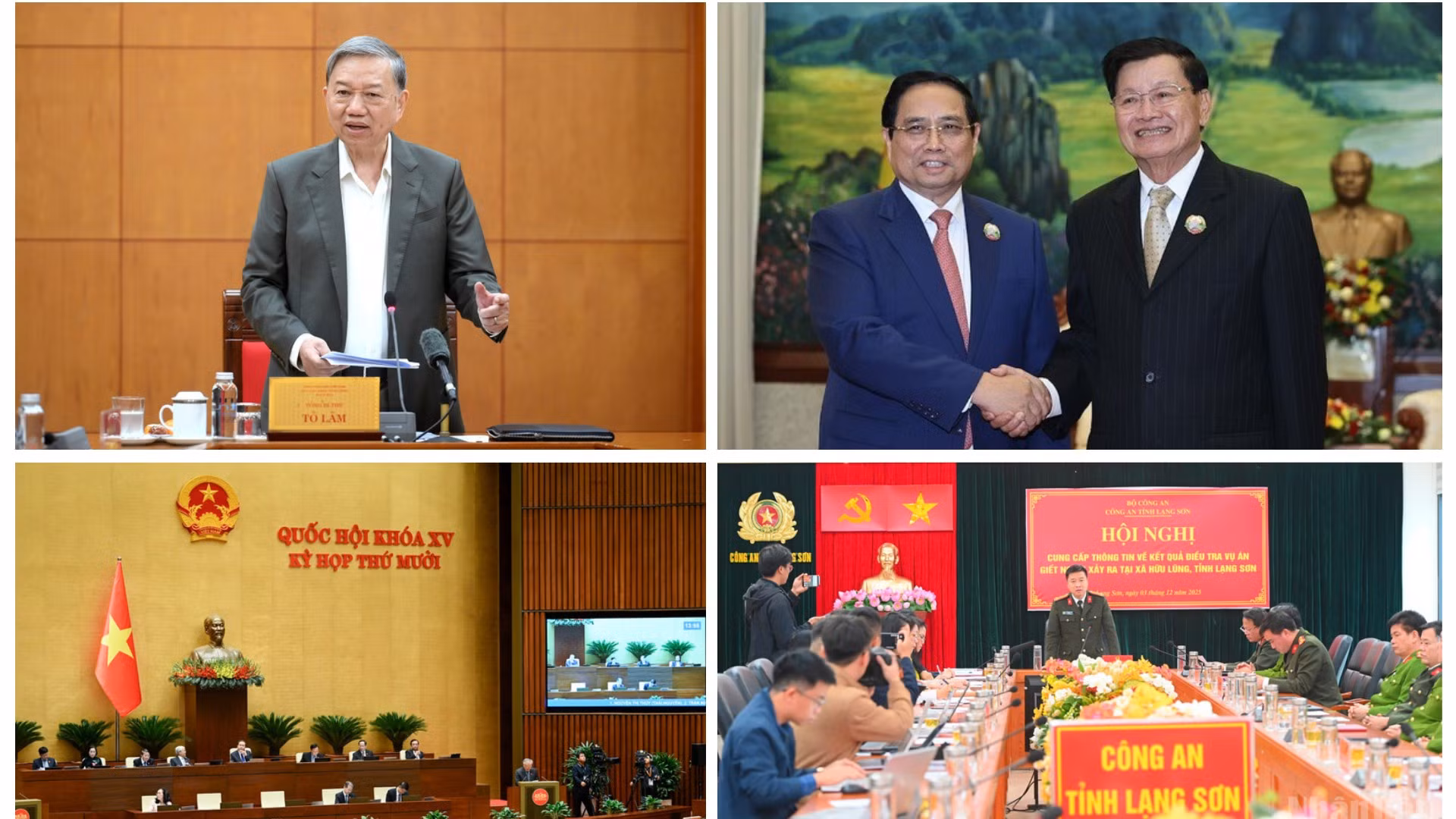 Tin nổi bật ngày 3/12: Tiếp tục vun đắp quan hệ vĩ đại Việt-Lào; Đảng, Nhà nước luôn quan tâm chăm sóc người khuyết tật; Công an Lạng Sơn thông tin về vụ án nghiêm trọng