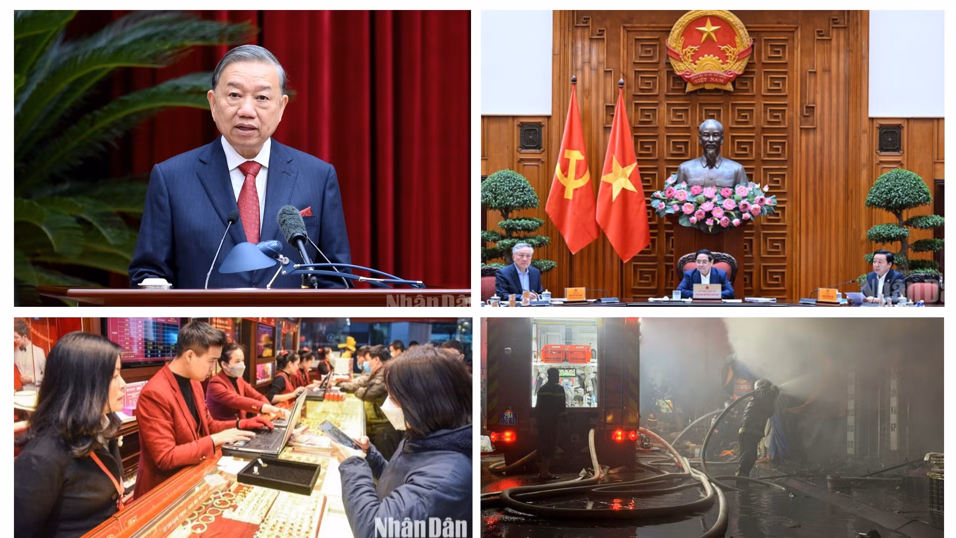 Tin nổi bật ngày 23/12: Bế mạc Hội nghị lần thứ 15 Ban Chấp hành Trung ương Đảng khóa XIII; Giá vàng trong nước đạt đỉnh cao mới; Cháy lớn tại chợ Xanh (Hà Nội)