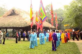 Lễ hội Cầu mùa của đồng bào dân tộc Tày xã Tân Trào được tổ chức hằng năm tại đình Tân Trào. Ảnh: NDĐT