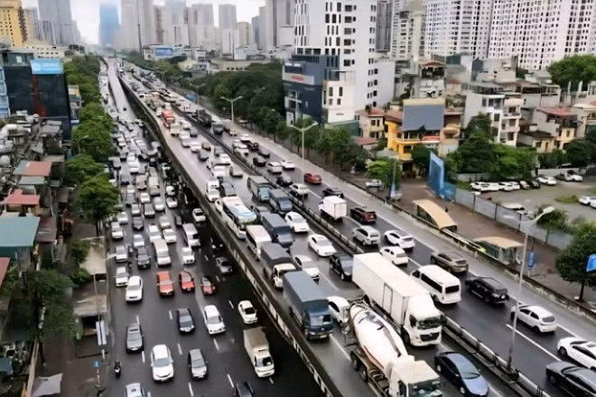 Đường vành đai 3 trên cao.