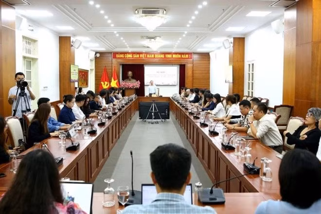 Toàn cảnh Hội nghị cung cấp thông tin, định hướng truyền thông lĩnh vực văn hóa, thể thao và du lịch. (Ảnh Bộ Văn hóa, Thể thao và Du Lịch)