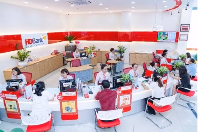 Phòng giao dịch của HDBank.