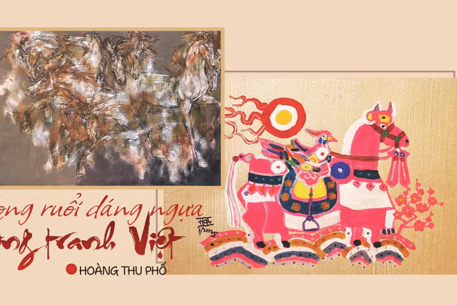Rong ruổi dáng ngựa trong tranh Việt