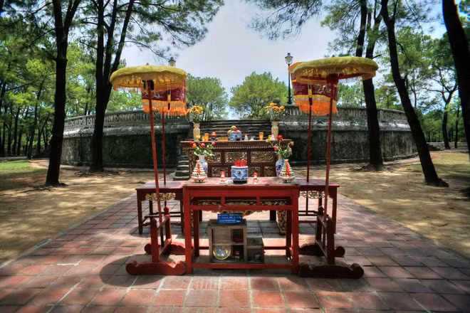 Lễ tế trời ở đàn Nam Giao.