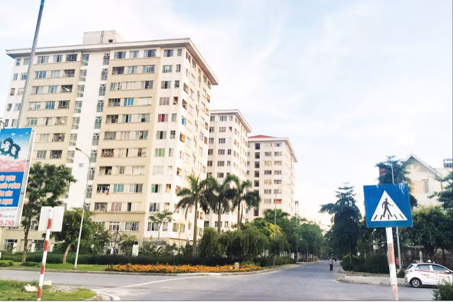 Dự án Nhà ở xã hội tại Khu đô thị Đặng Xá, xã Thuận An, Hà Nội (Ảnh BẢO LONG)