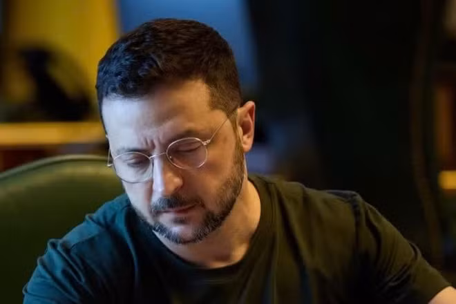 Tổng thống Ukraine Volodymyr Zelensky. (Ảnh: Tài khoản X của ông Volodymyr Zelensky)