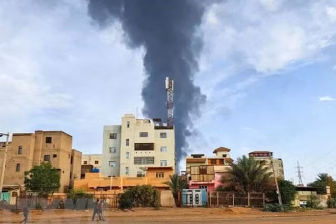 UAV tấn công 2 khu chợ ở Sudan. (Ảnh: bssnews.net)