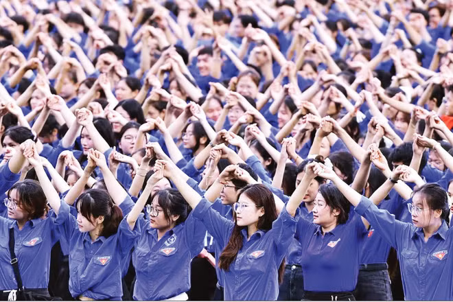 Đoàn viên, thanh niên là lực lượng đông đảo với sức trẻ và lòng yêu nước, tinh thần dân tộc dạt dào.