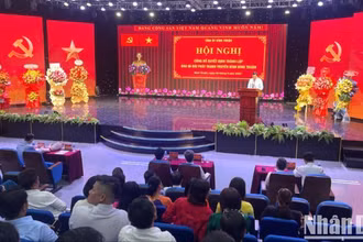 Quang cảnh buổi lễ.
