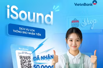 Dịch vụ loa thông báo nhận tiền của VietinBank.