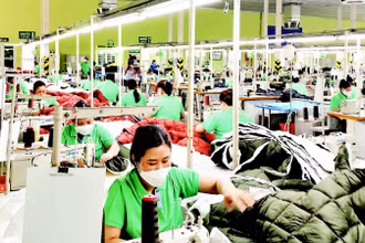 Sản xuất hàng dệt may xuất khẩu tại Tổng công ty cổ phần Dệt may Nam Định.