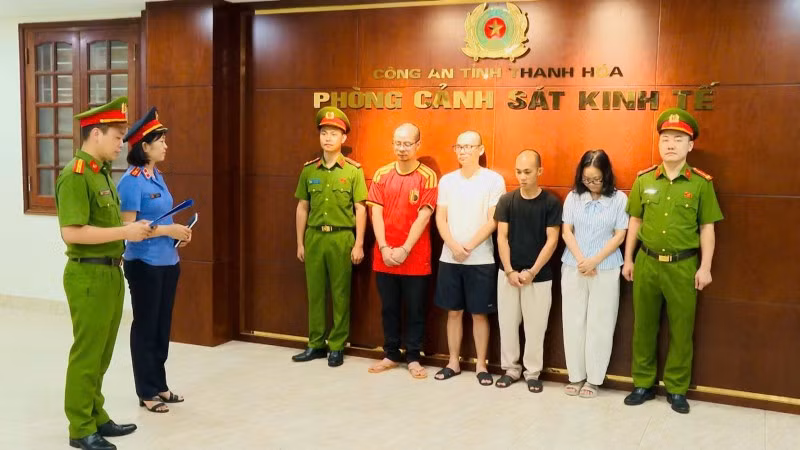 Công an tỉnh Thanh Hóa thi hành Quyết định khởi tố vụ án, khởi tố bị can.