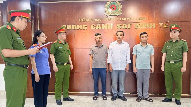 Công an tỉnh Thanh Hóa quyết định khởi tố vụ án, khởi tố bị can.