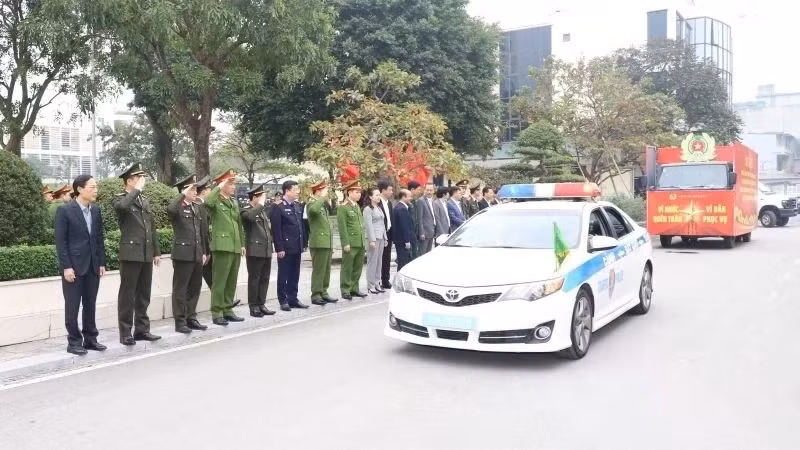 Công an tỉnh Thanh Hóa ra quân thực hiện cao điểm tấn công, trấn áp tội phạm. 