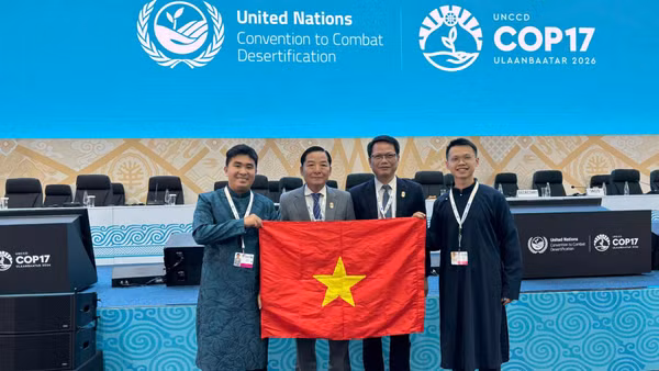 Đoàn Việt Nam tham dự COP17. (Ảnh: Cục Lâm nghiệp và Kiểm lâm cung cấp) 
